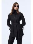 Enesmble avec Fermeture éclair et ceinture détaillée veste pantalon Double ensemble TK-1634 Enesmble avec Fermeture éclair et ceinture détaillée veste pantalon Double ensemble TK-1634