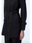 Enesmble avec Fermeture éclair et ceinture détaillée veste pantalon Double ensemble TK-1634 Enesmble avec Fermeture éclair et ceinture détaillée veste pantalon Double ensemble TK-1634