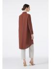 Tunique détaillée à boutons cachés en cuivre T-0767