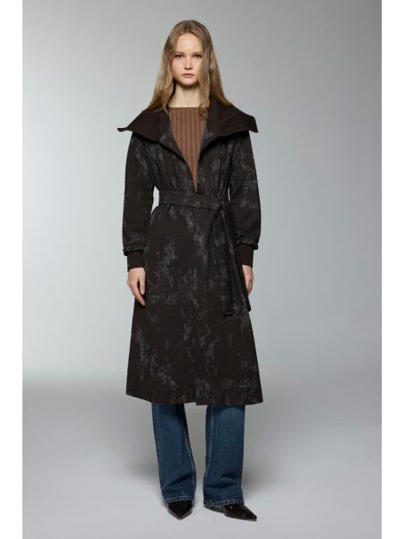 Col Détail Cardigan ceinturé HR-0028