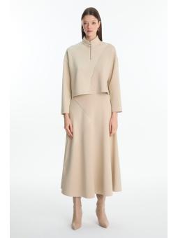 Ensemble jupe Couleur Block Double Suit TK-1180