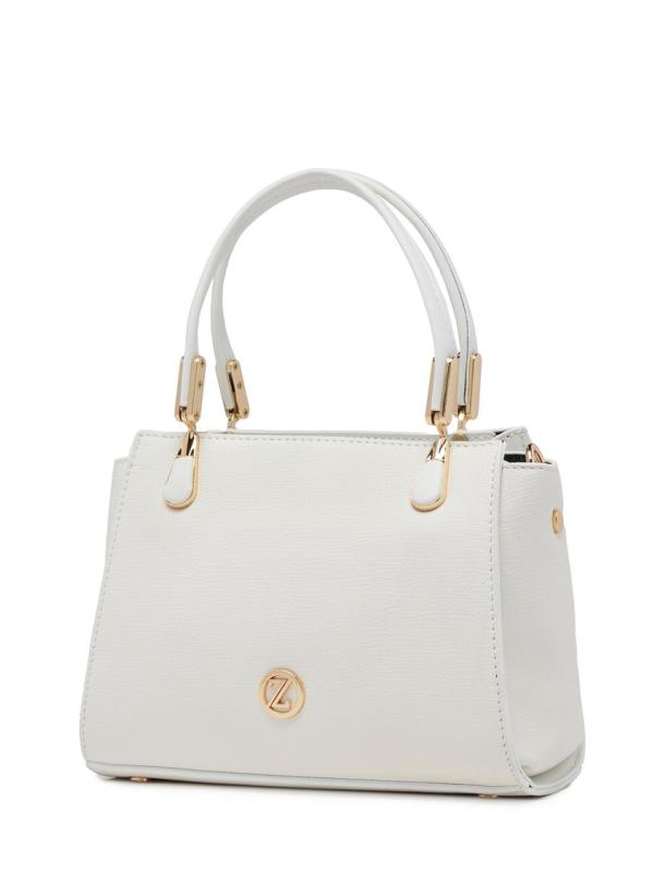 Sac à main et à bandoulière avec fermeture éclair texturée Z0047