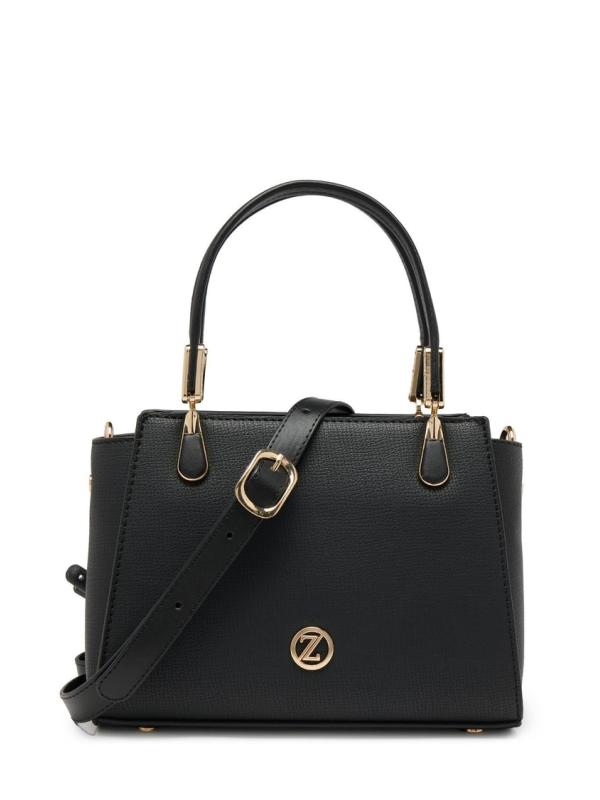 Sac à main et à bandoulière avec fermeture éclair texturée Z0047