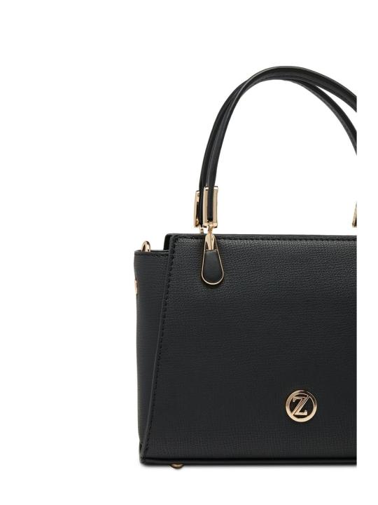 Sac à main et à bandoulière avec fermeture éclair texturée Z0047