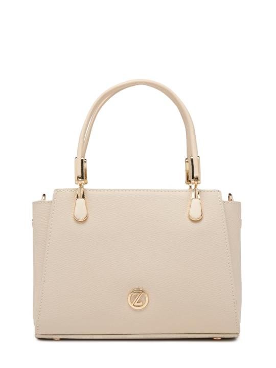 Sac à main et à bandoulière avec fermeture éclair texturée Z0047