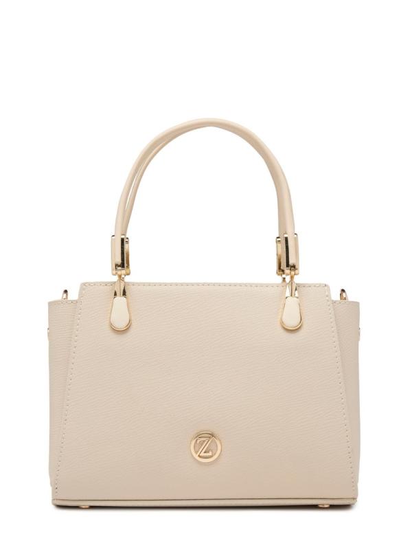 Sac à main et à bandoulière avec fermeture éclair texturée Z0047