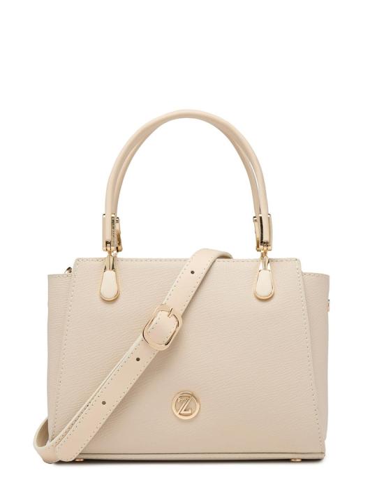 Sac à main et à bandoulière avec fermeture éclair texturée Z0047