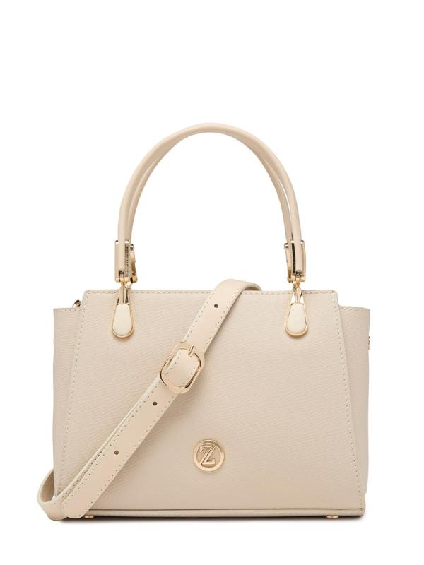 Sac à main et à bandoulière avec fermeture éclair texturée Z0047