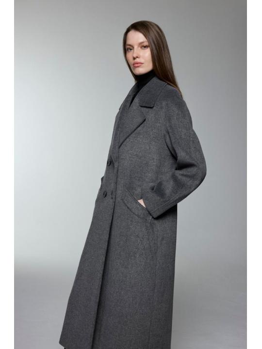 Manteau de chinchilla à double boutonnage 13300