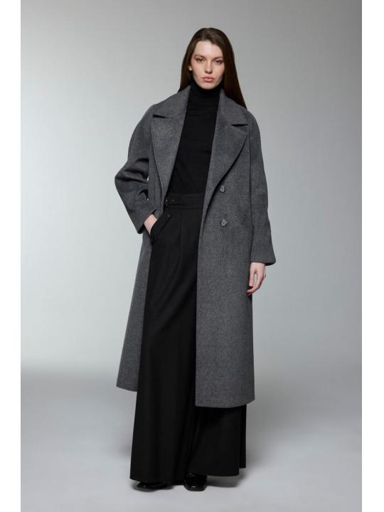 Manteau de chinchilla à double boutonnage 13300