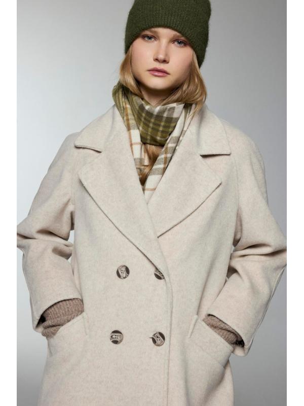 Manteau de chinchilla à double boutonnage 13300