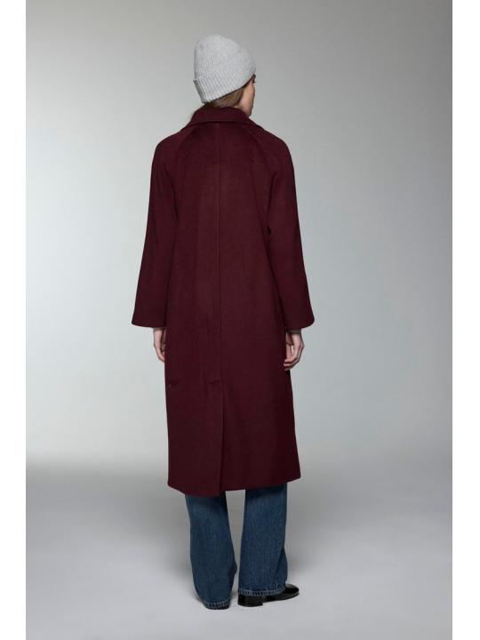 Manteau de chinchilla à double boutonnage 13300