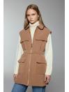 Gilet Y-0097 à poche à poches et détaillées ceinturées