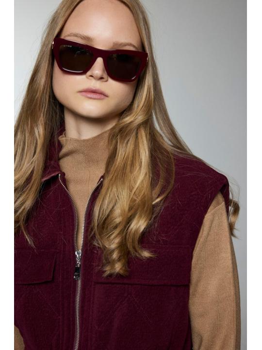 Gilet Y-0097 à poche à poches et détaillées ceinturées