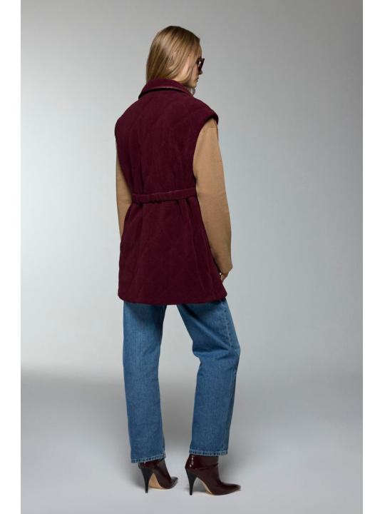 Gilet Y-0097 à poche à poches et détaillées ceinturées