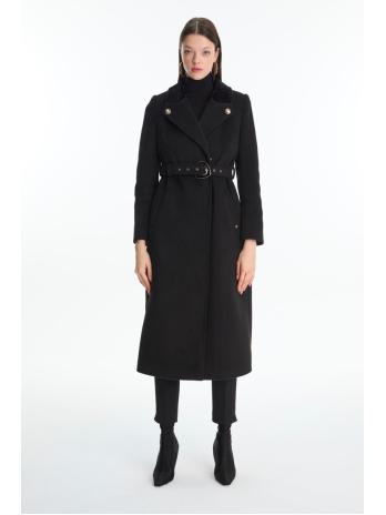 Manteau ceinture avec col détail 13866