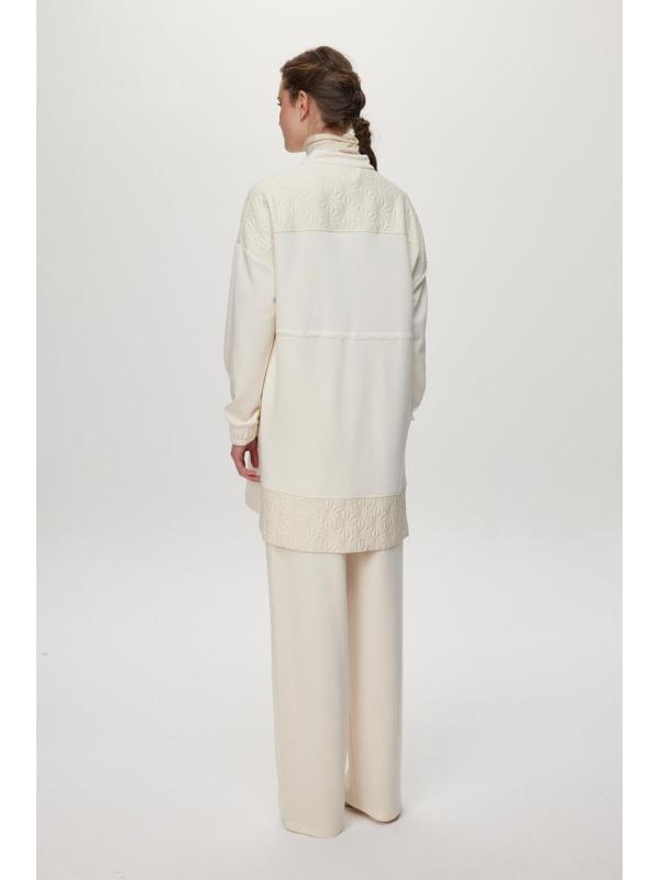 Ensemble deux péices  combinaison double crème TK-1683