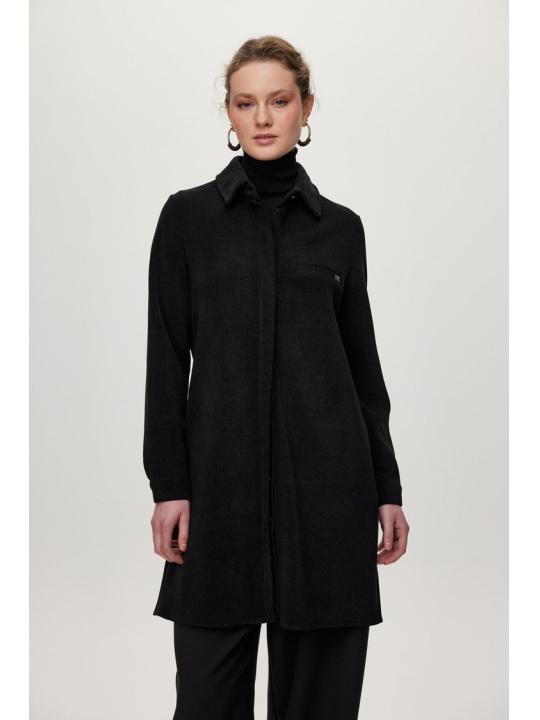 Tunique avec un bouton caché T-1615