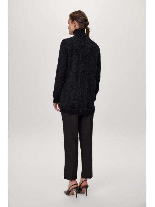 Cardigan Col Détaillé boutonné Écru/Or HR-0032