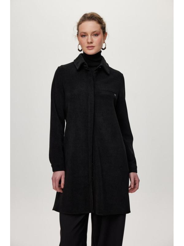 Tunique avec un bouton caché T-1615