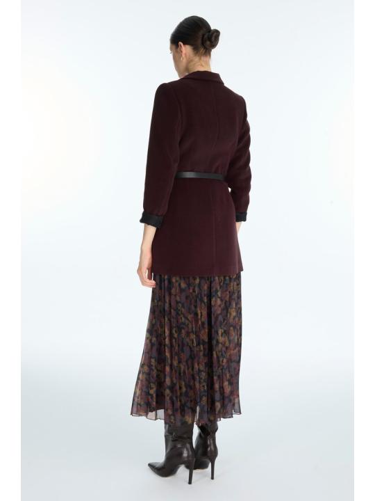 Veste à double boutonnage ceinturée C-0170