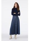Jupe à boutons détaillée ETK-0201