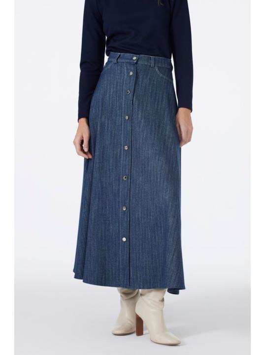 Jupe à boutons détaillée ETK-0201