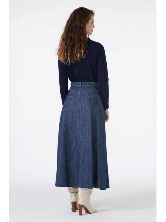 Jupe à boutons détaillée ETK-0201