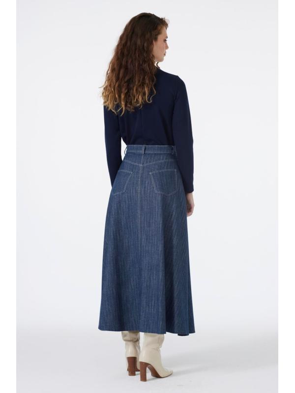 Jupe à boutons détaillée ETK-0201