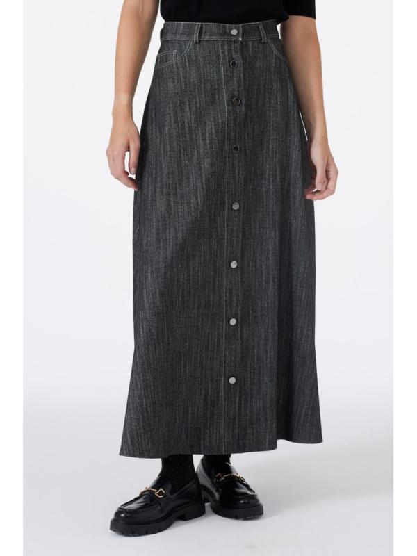 Jupe à boutons détaillée ETK-0201