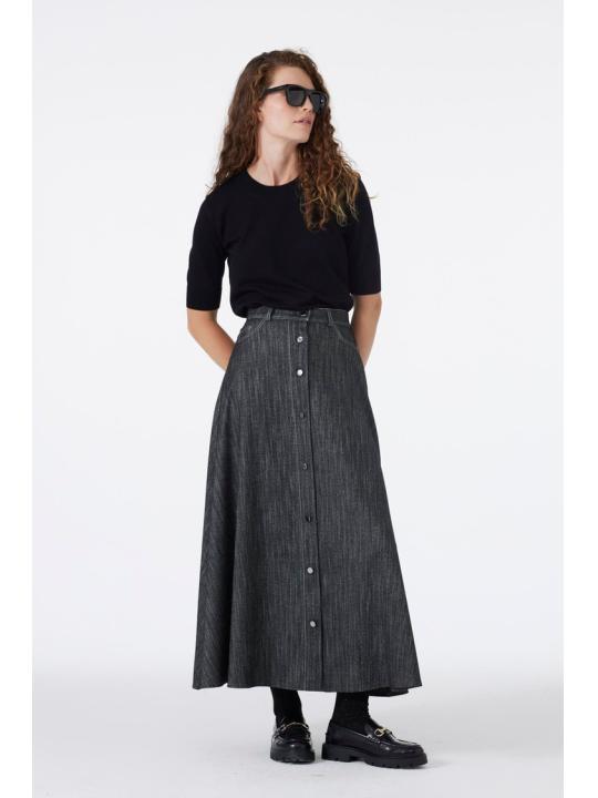 Jupe à boutons détaillée ETK-0201