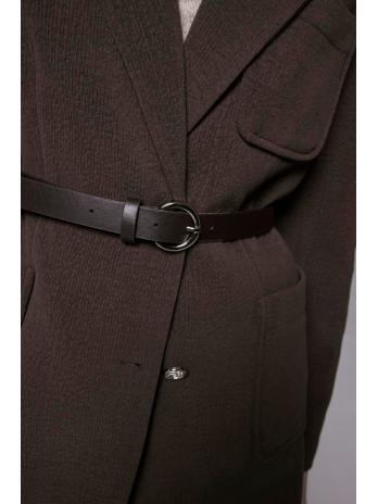 Veste à double boutonnage ceinturée C-0170