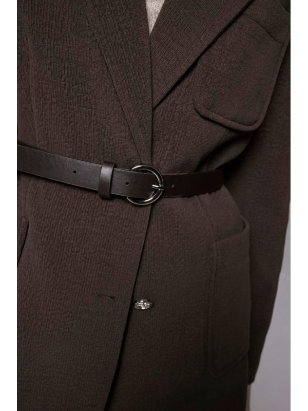 Veste à double boutonnage ceinturée C-0170