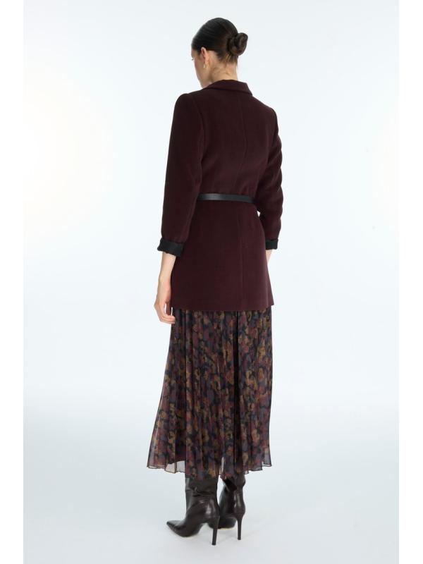 Veste à double boutonnage ceinturée C-0170