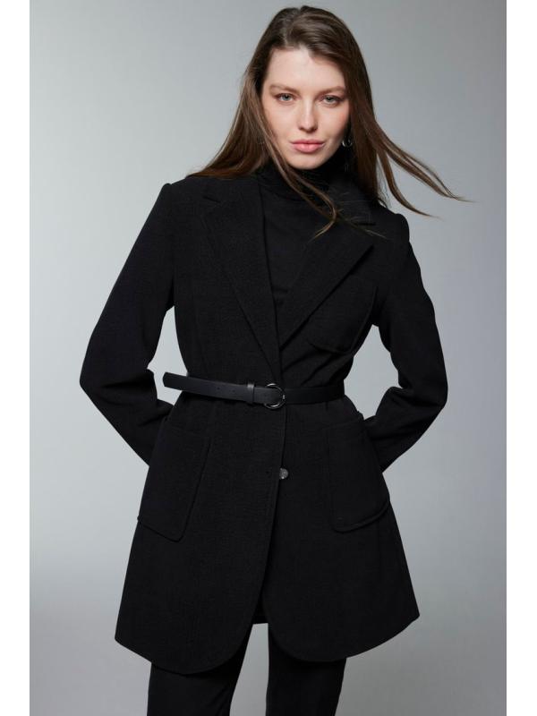 Veste à double boutonnage ceinturée C-0170