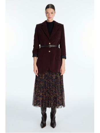 Veste à double boutonnage ceinturée C-0170