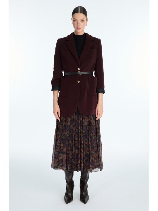 Veste à double boutonnage ceinturée C-0170