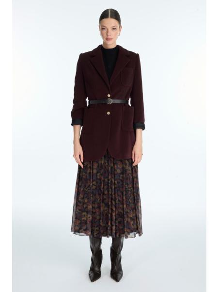 Veste à double boutonnage ceinturée C-0170