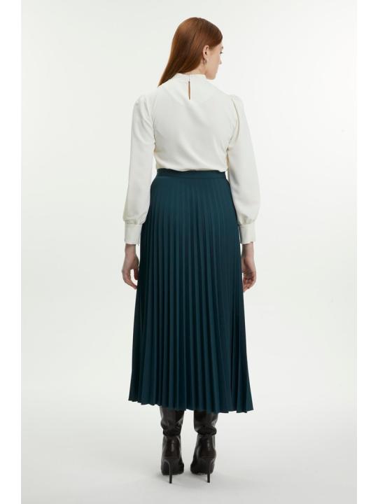  Jupe plissée à motifs anthracite ETK-0155