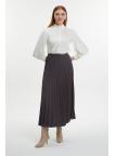  Jupe plissée à motifs anthracite ETK-0155