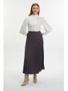  Jupe plissée à motifs anthracite ETK-0155