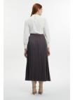  Jupe plissée à motifs anthracite ETK-0155