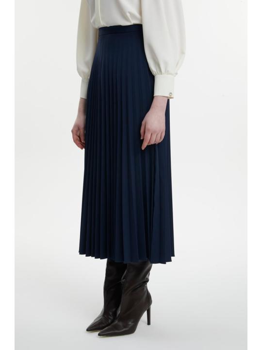  Jupe plissée à motifs anthracite ETK-0155