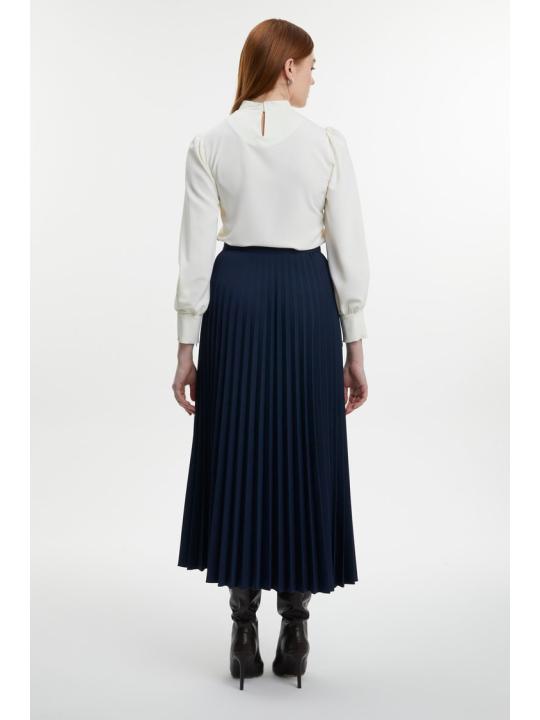  Jupe plissée à motifs anthracite ETK-0155