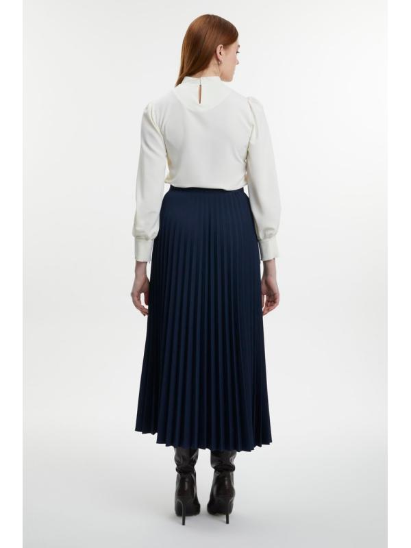  Jupe plissée à motifs anthracite ETK-0155