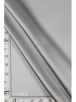 Foulard en soie sergé détaillé bord V26 0104