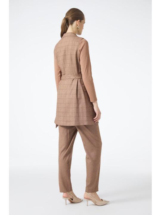 Ensemble trois pièces à motifs à carreaux TK-1050