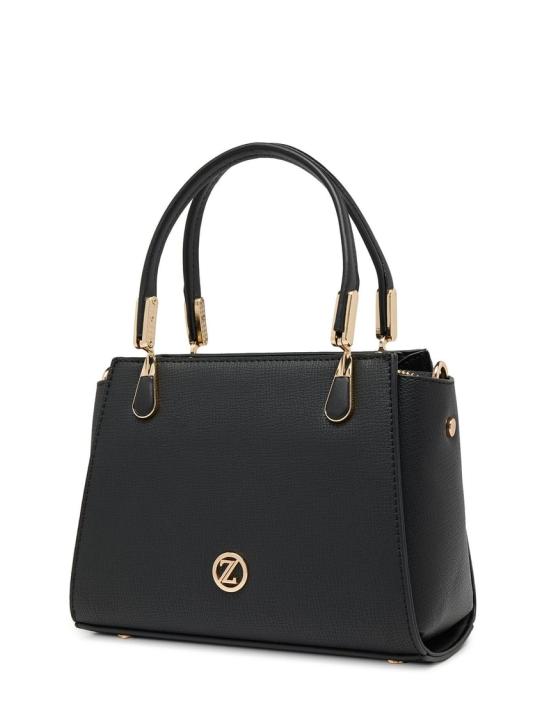 Sac à main et à bandoulière avec fermeture éclair texturée Z0047