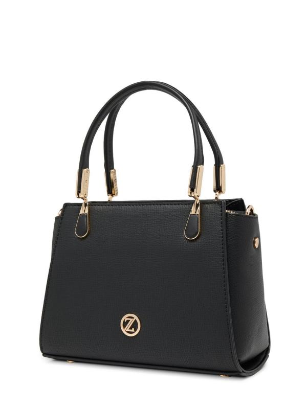 Sac à main et à bandoulière avec fermeture éclair texturée Z0047