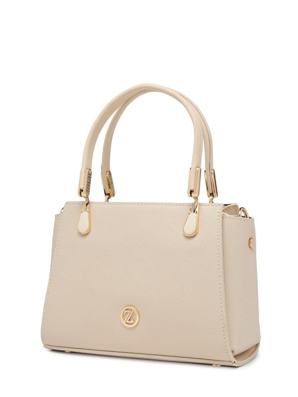 Sac à main et à bandoulière avec fermeture éclair texturée Z0047